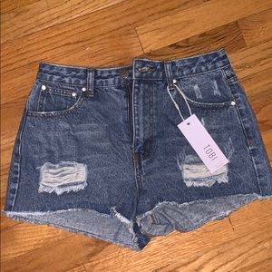High Waisted Denim shorts NWT